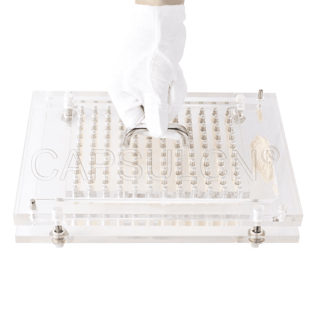 compress the powder